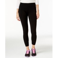 Calvin Klein Performance Womens Cotton Solid Athletic Leggings, Large, Black
