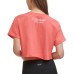  Performance Women’s Cropped Raw Hem Logo T-Shirt, Orange, XX-Large