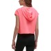  Performance Women’s Cropped Hoodie, Orange, Large