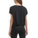  Performance Women’s Cropped Pocket T-Shirt, Black, X-Large