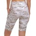  Performance Women’s High-Waist Bike Shorts, Brown Camo ,X-Small