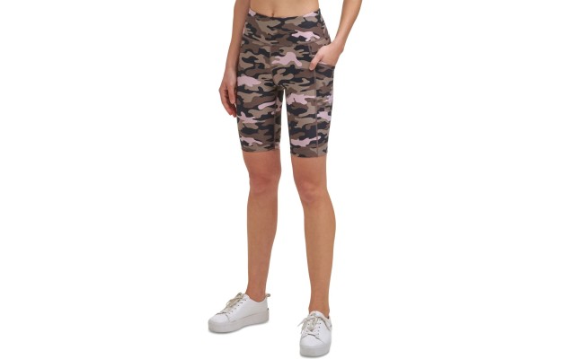  Performance Women’s High-Waist Bike Shorts,Trans Camo Moonrock, Large