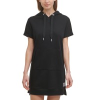 Calvin Klein Performance Women’s Hooded Sweatshirt Dress, Black, Large