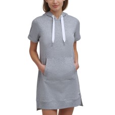 Calvin Klein Performance Women’s Hooded Sweatshirt Dress, Grey, X-Large
