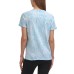  Performance Women’s Printed Top, Blue, Large