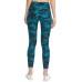  Performance Women’s Printed 7/8 Tights, Green, Medium
