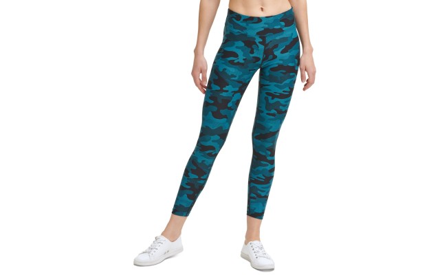  Performance Women’s Printed 7/8 Tights, Green, Medium