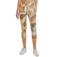 Calvin Klein Performance Women’s Printed Cropped Leggings, Gold, Medium