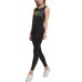  Performance Women’s Rainbow Mini Logo Top (Black, Small)