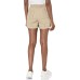  Performance Women’s Rolled Hem Rib Waistband Shorts 4 1/2” Inseam, Beige, X-Large