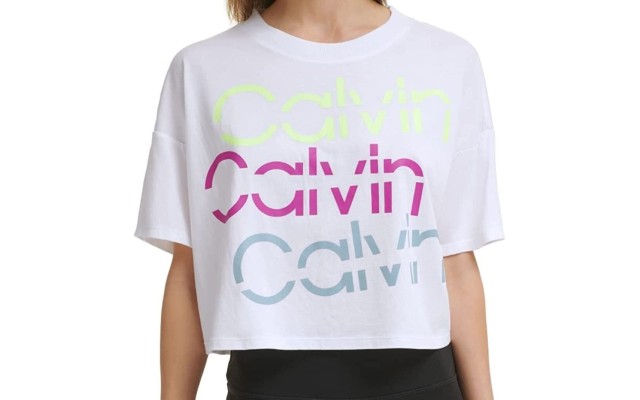  Performance Women’s Sliced Logo Cropped T-Shirt (White, XX-Large)