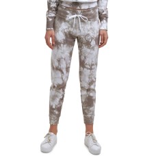 Calvin Klein Performance Women’s Tie Dye Jogger Pants, Beige, Large