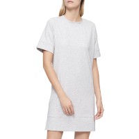 Calvin Klein Short Sleeve SleepShirt, Large, Gray