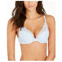 Calvin Klein Underwear Women’s Perfectly Fits Iris Lace Bra, Baby Blue, 32A