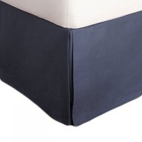 Calvin Klein White Label Small Diamond California King Bedskirt, Indigo