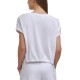  Women’s Cropped Pocket T-Shirt, Medium, White