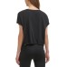  Women’s Cropped Pocket T-Shirt, Medium, Black
