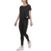  Women’s Cropped Pocket T-Shirt, Medium, Black