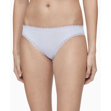 Calvin Klein Women’s Lace-Trim Bikini Underwear, Lilac, Large