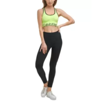 Calvin Klein Womens Mid-Impact Sports Bra, Large, Green