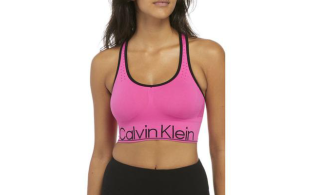  Womens Mid-Impact Sports Bra, Large, Red