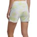  Women’s Performance Printed French Terry Shorts, Yellow, Large