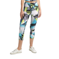 Calvin Klein Women’s Performance Printed Cropped Leggings, Blue, Small