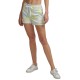  Women’s Performance Printed French Terry Shorts, Yellow, Large