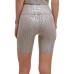  Women’s Printed Bike Shorts, X-Large, Brown