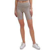 Calvin Klein Women’s Printed Bike Shorts, X-Large, Brown