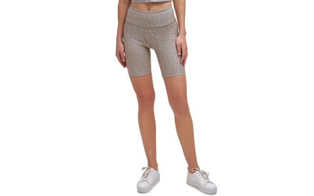  Women’s Printed Bike Shorts, X-Large, Brown