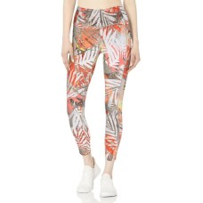 Calvin Klein Women’s Tropical Print High-Waist 7/8 Leggings, Beige, Small