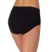  Ladies' Seamless Brief, 5-pack, Black, X-Large