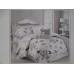  Floral Clara Duvet Shams Set, King, White