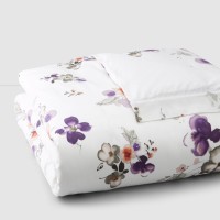 Charisma Floral Clara Duvet Shams Set, King, White
