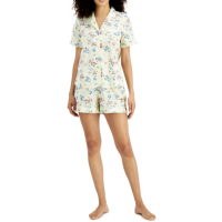 Charter Club Cotton Swiss Dot Shorts Pajama Set