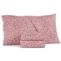 Charter Club Damask Designs Supima Cotton 550-Thread Count 4-Pc. Floral-Print Queen Sheet Set – Medium Red