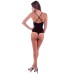  Women’s Marni Low Back Teddy Bodysuit, Black, Small