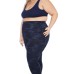  Ladies' 7/8 Brushed Legging, Blue, Large