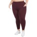  Ladies' 7/8 Brushed Legging, Red, Small