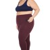  Ladies' 7/8 Brushed Legging, Red, 3X
