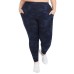  Ladies' 7/8 Brushed Legging, Blue, 3X