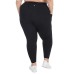  Ladies' 7/8 Brushed Legging, Black, Small