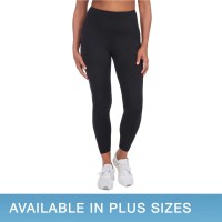 Danskin Ladies' 7/8 Brushed Legging, Black, 2X