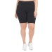  Ladies' Bike Short, 2-pack, Black, 2X