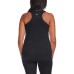  Ladies' Ribbed Tank, 3-pack, Black, Small