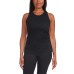  Ladies' Ribbed Tank, 3-pack, Black, 2X