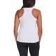  Ladies' Ribbed Tank, 3-pack, White, Medium