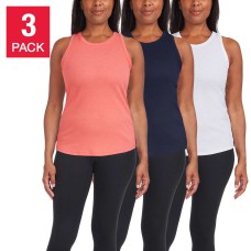 Danskin Ladies' Ribbed Tank, 3-pack