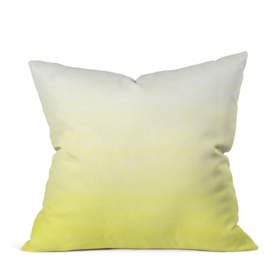 Deny Bedding Ombre Square Decorative Pillow 20″ Yellow